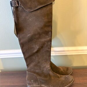 Frye Brown Suede Boots size 6.5